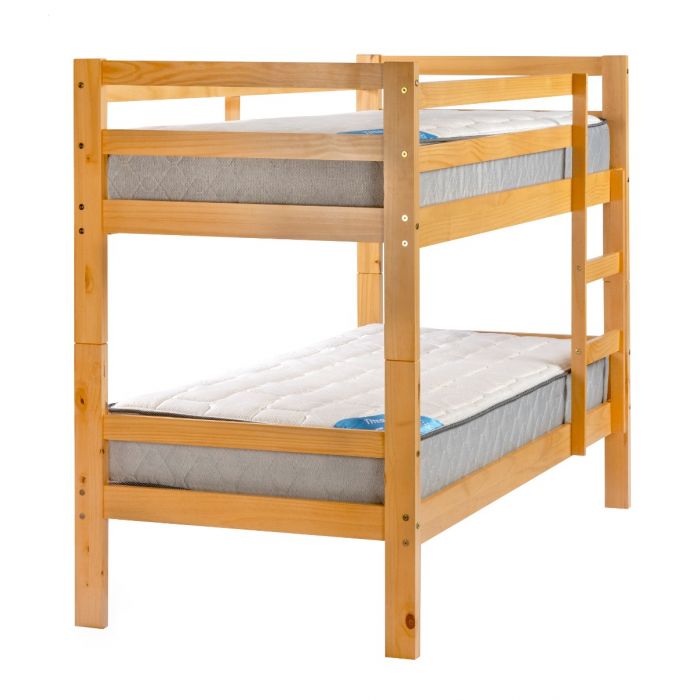 Baranda de cama de madera 90 cm largo